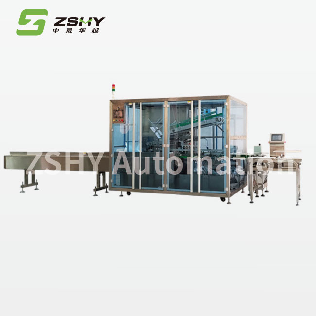 1500W Ointment Box Filling Automatic Carton Packing Machine Speed 20-60 Boxes/Min