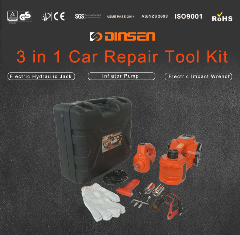 3Ton Higher Height 12V Car Electric Jack Set for SUV