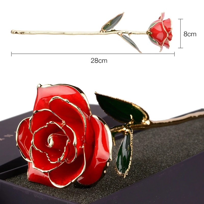 Valentine's Day Mother's Day Gift Of Real Rose Dipped In Gold New Arrival 24K Gold Plating Roses