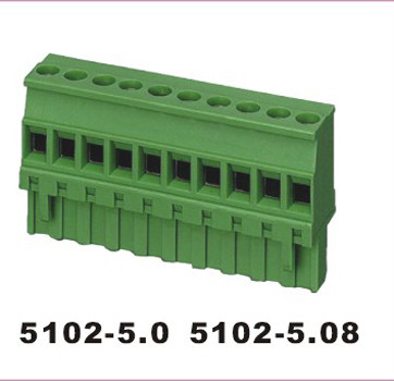 5001 PA66 Brase Plug Terminal Block Connector IP65