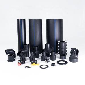 Buy cheap SDR13.6 SDR17 HDPE Pipes And Fittings 1 Inch Black Plastic Water Pipe Fittings product