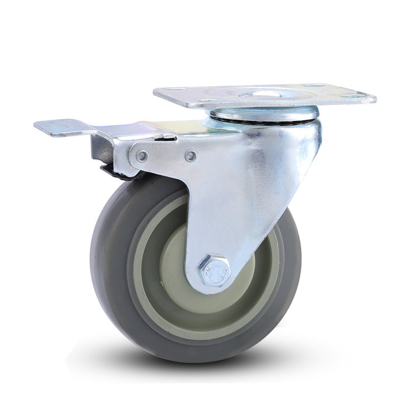 3inch to 5inch Industry Mute Furniture Swivel with Brake Caster Wheel