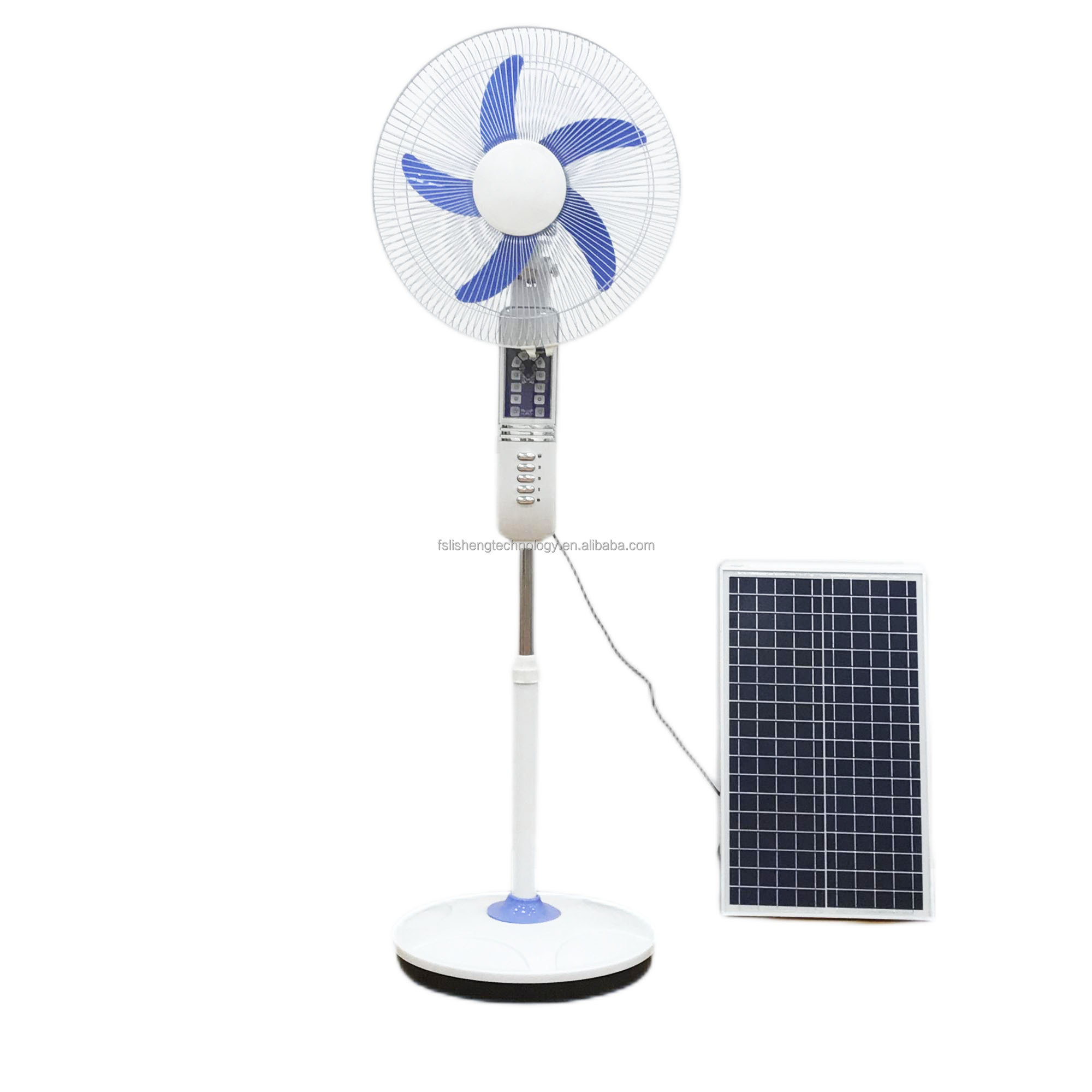 DC Energy Saving Rechargeable Solar Fan Household 18 Inch 15W 12V