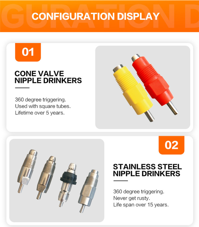 Poultry Automatic Chicken Drinking System Nipple Drinker Supplier 4