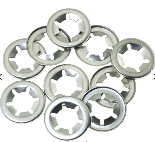 Plain Finish M12 Starlock Washer Internal Tooth Lock for Stainless Steel 304
