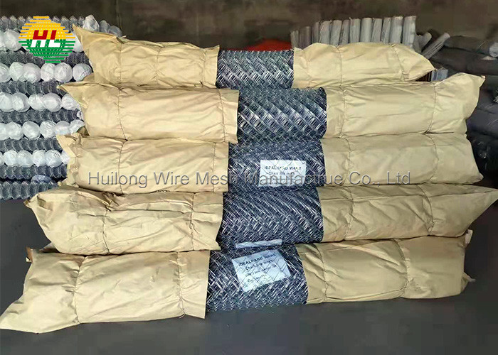 3mm Cyclone Wire Mesh Fencing , 25mtr Diamond Chain Link Fencing