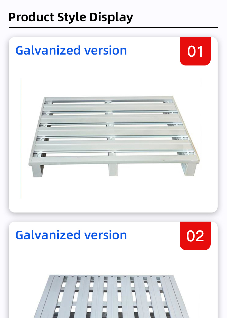 Warehouse Heavy Duty Steel Pallet Industrial Stackable Metal Cage Pallet
