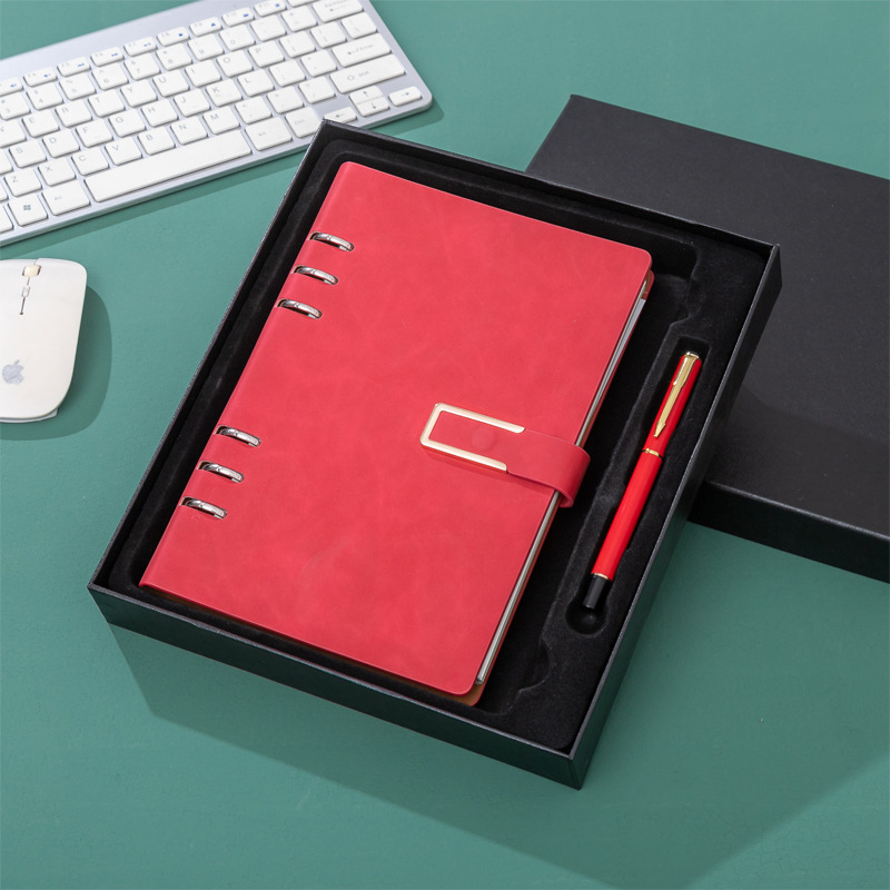 Personal Travel Diary Journal A5 Spiral Notebook with 6 Holes and Pu Leather Cover