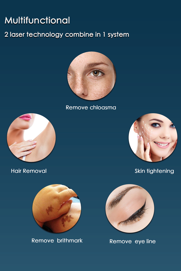 Powerful 8ns Pulse Q Switched ND Yag Laser System for Skin Resurfacing and Tattoo Removal