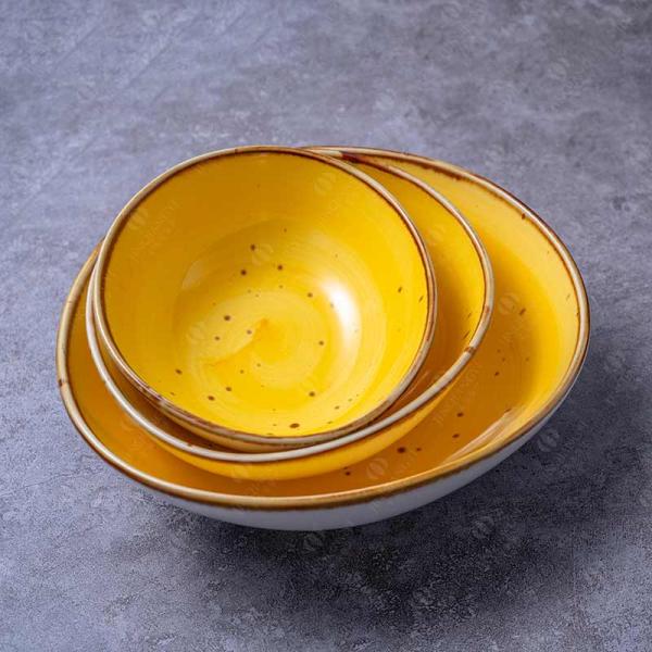 FDA Restaurant Porcelain Blue Color Glazed Dinnerware Sets