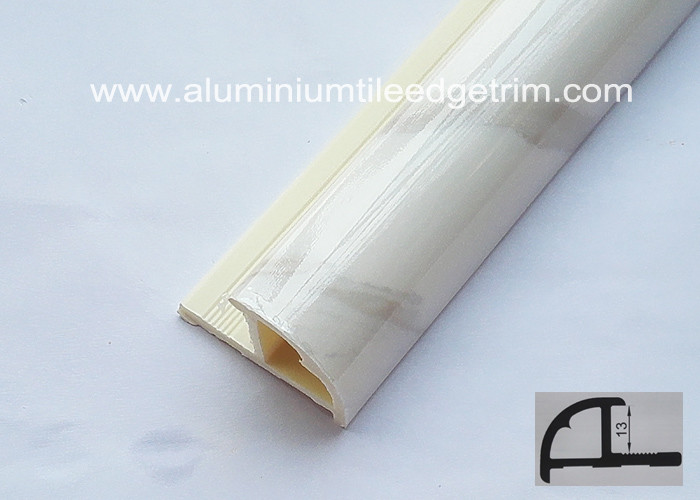 Anti Corrosion Tile Corner Trim , Outside Corner PVC Beading For Tiles Different Colors