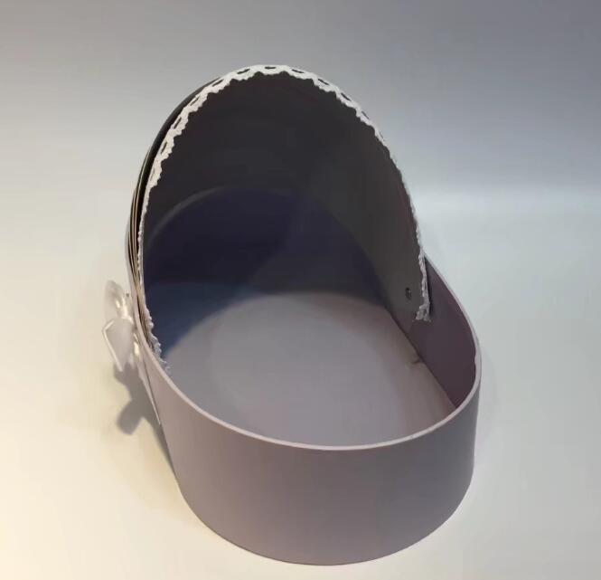 Custom Baby Bassinet Flower Bouquet Box Packaging Shipping Exquisite Birthday
