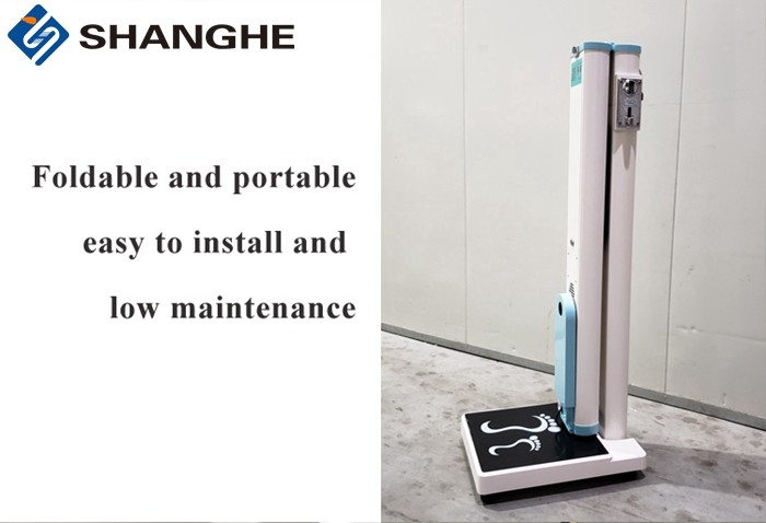 Automatic Height Weight Bmi Machine , Coin Operated Men'S Height And Weight Scale With Printer