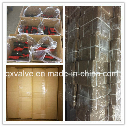 Plastic Brown Body Red Handle Compact Ball Valve - Irrigation Valve From China