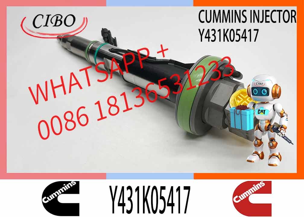 QSK19 Fuel Injector Assy Diesel Engine Fuel Injector Common Rail Fuel Injector Y431k05417 For CUMMINS K19 Engine