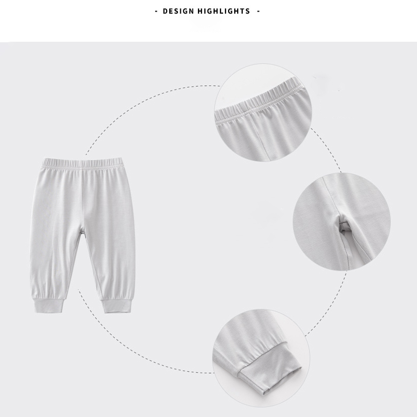 Infant toddler baby clothes bamboo fiber pants Leggings Newborn Baby kids jogger Bottom Pants unisex baby pants
