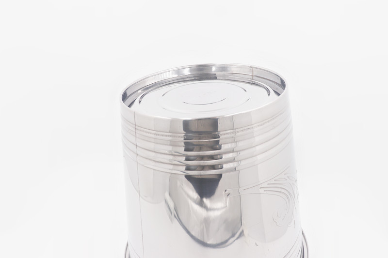 16L Wholesale home 201 grade stainless steel metal water pail durable water bucket with handle