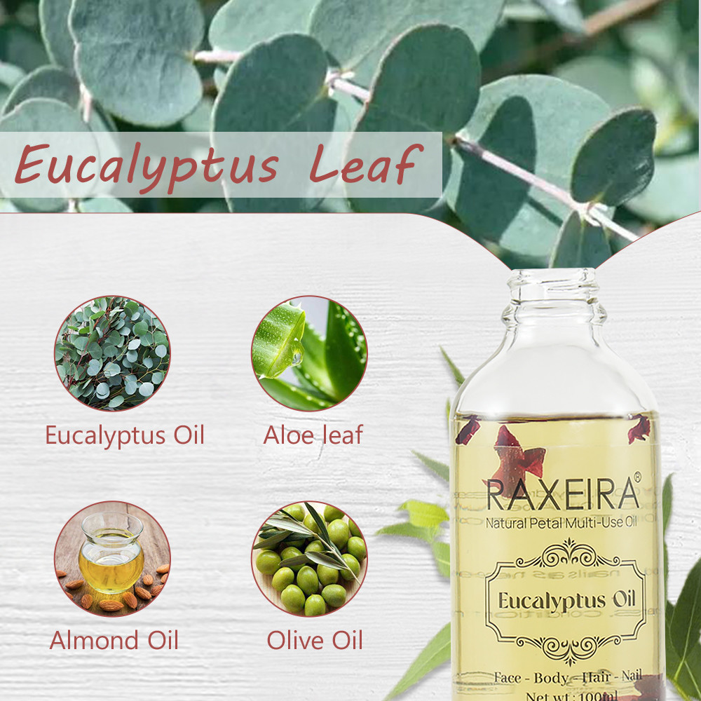 Private Label Eucalyptus Essential Oil Natural Rosemary Eucalyptus Lavender Rose Oil Moisturizer Massage Face Body Hair