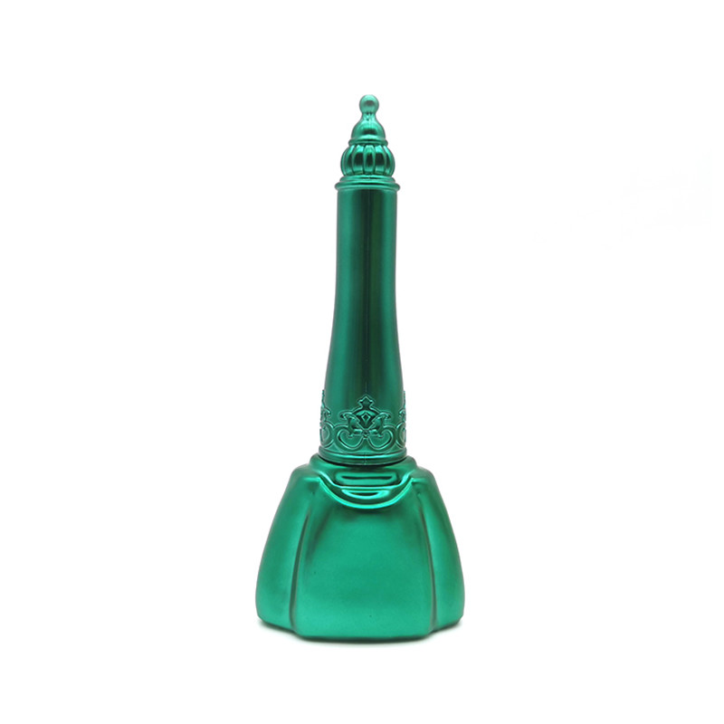 Colorful Round 10ml 15ml Empty Fingernail Polish Bottles Metal Caps