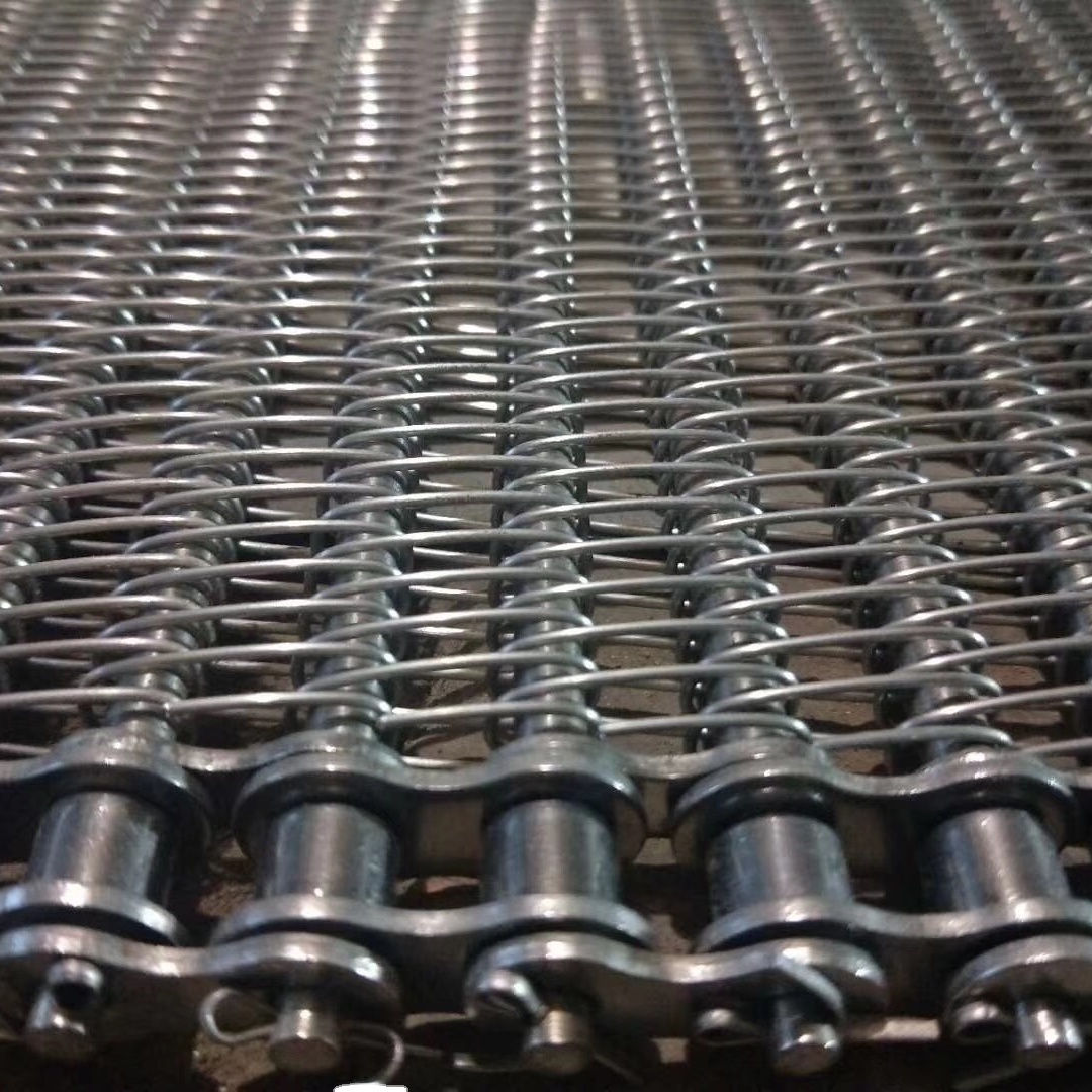 Light Grey Stainless Steel Plate Link Conveyor Belt With Baffle