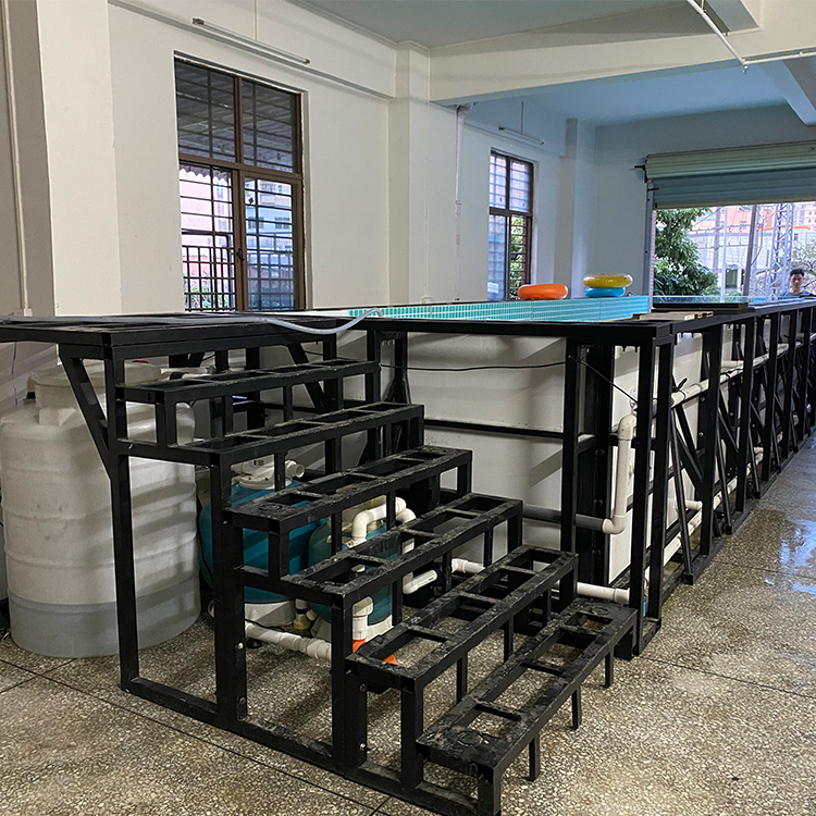 Cutting Service Steel Structure Prefab Pool with 100mm Acrylic Window from AUPOOL OEM