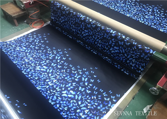 High Elastic Matte Yoga Print Fabric Ocean Recycled Surfing Diving Suits