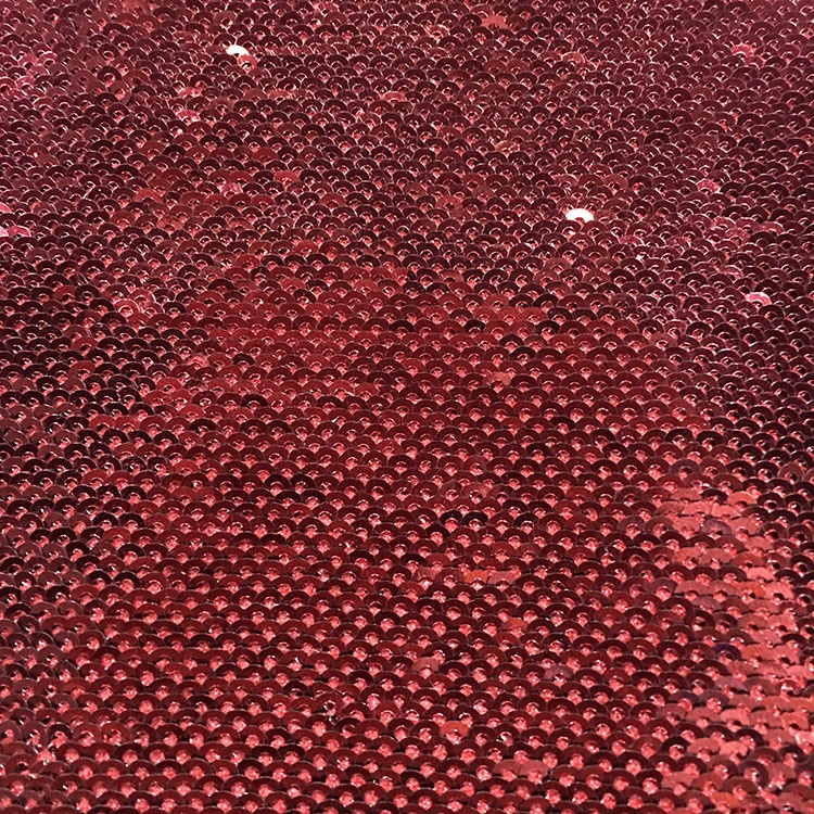 OEM Reversible Sequin Fabric Woven Non Toxic Material Embroidered Pattern