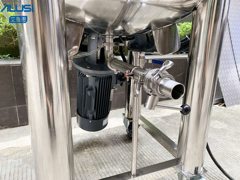 50L Movable Vessel Mixer Tank For Hand Sanitizer Shampoo Shower Gel