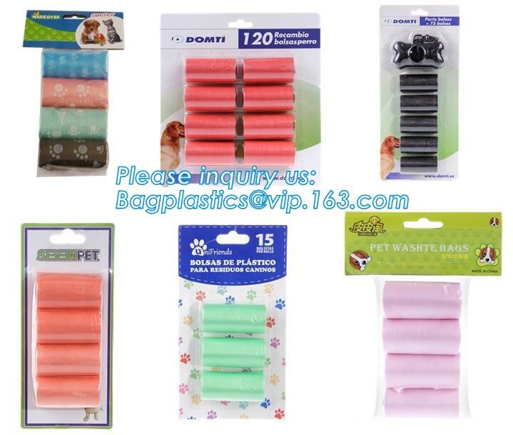 High Quality Eco-friendly Degradable Fashion With Printing Doggy Pet Dog Waste Poop Bags, Eco friendly pet dog waste poo