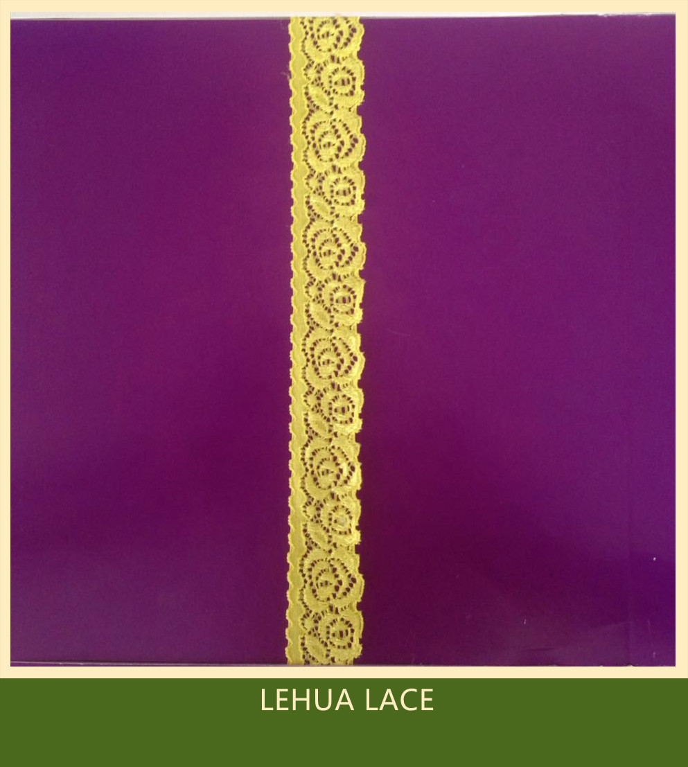 Hot Selling and nice quality Nylon Spandex Stretchy Brazil Lace from China