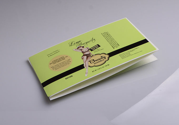 Printing custom waterproof adhesive sticker labels for bodywash bottle packaging
