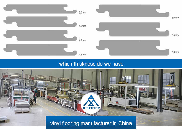 Indoor Decoration 4.5mm Waterproof Spc Flooring Wood Look Noise Prevention