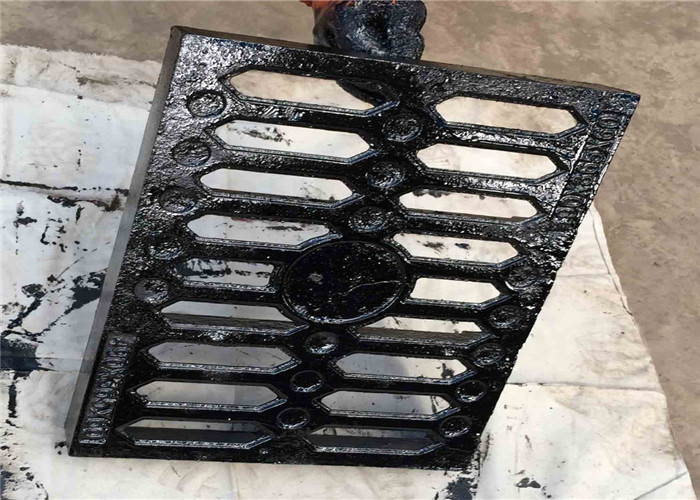 Sidewalk Cast Iron Drain Grate Covers Corrosion Resistance 800mm X 800mm