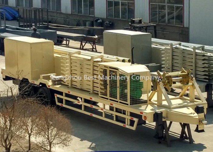 PPGI GI Mobile K Span Roll Forming Machine For Masonry Concrete And Steel Structures