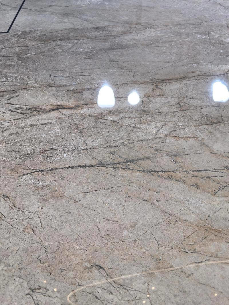 Elegant 1200x1200mm Inside Floor W.A 0.5% Glazed Polished Porcelain Tile Light Yellow For Living Room And House