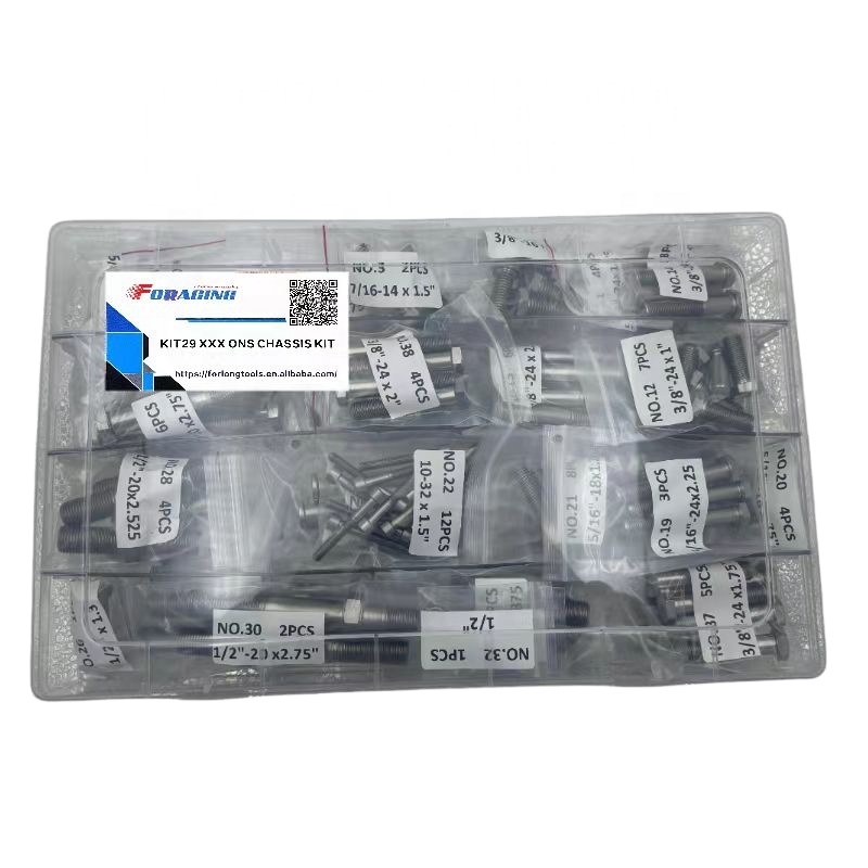 Universal Sprint Car Bolt Kit Triple X Chassis with Q/C R/R S/P and Complete Titanium Grade 8 Bolt Set 29 Pieces