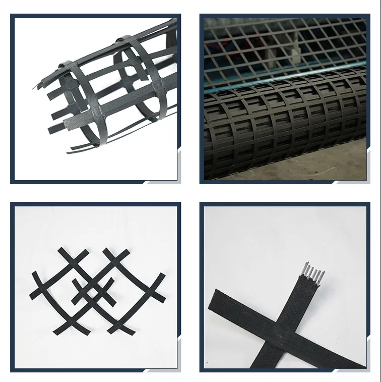 High Tenslie Strength Biaxial Welding Steel Plastic Composite Earthwork Geogrid for Soil Stabilization, Anti-Erosion Feature