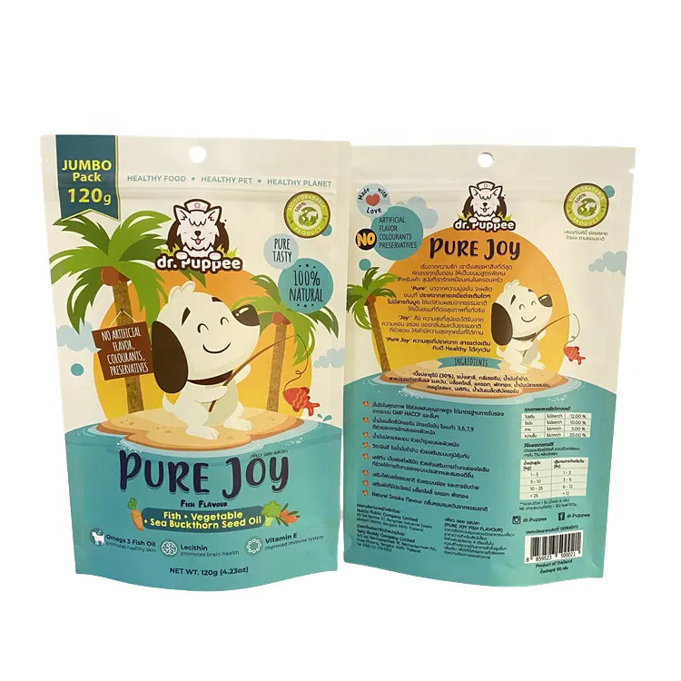 Food Pouch for Pet Food with Zipper Stand Up Zipper Food Packing Pouches