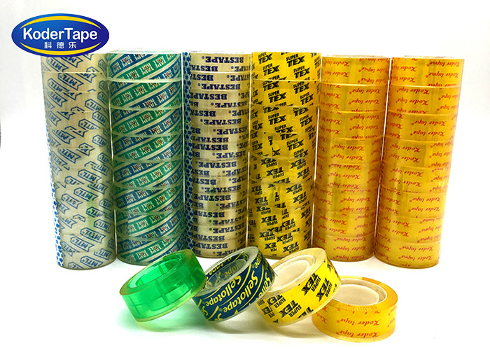 Transparent Crystal Clear Bopp Stationery Tape In 1 Inch Plastic Core