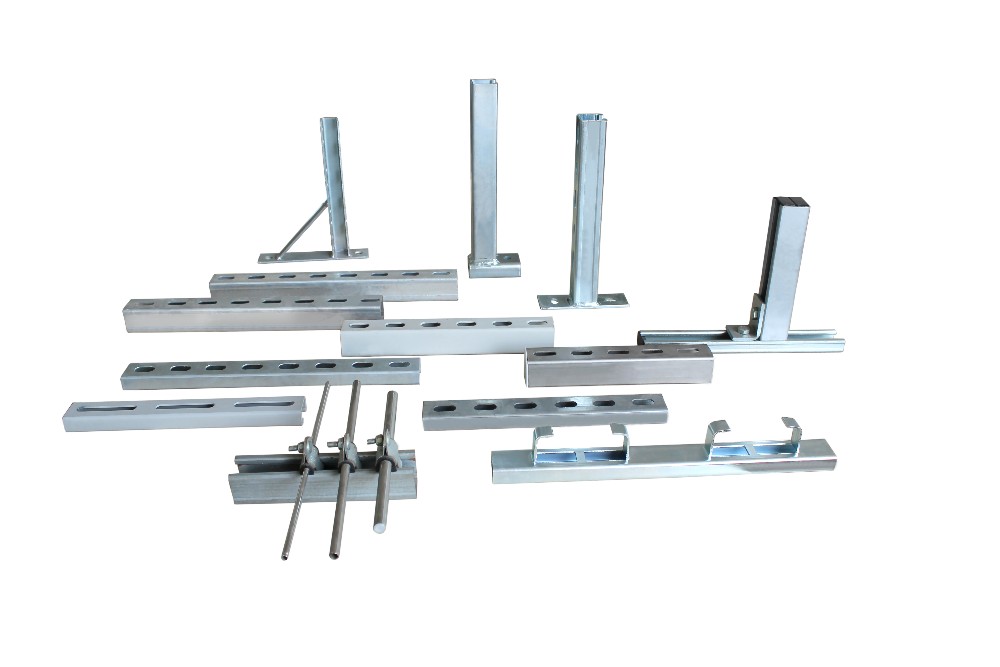Double Slotted Strut Channel And Brackets U Shaped Hot Dipped Galvanized