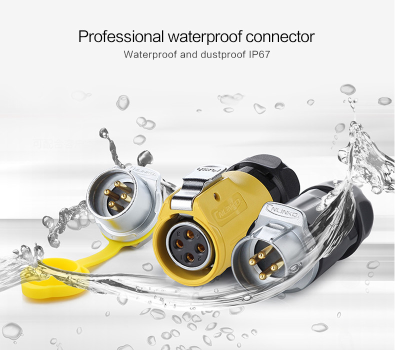 Patent Product IP67 DC AC 5A 400V Power Bulkhead 9 Pin Male Female Connector Waterproof Connectors Led Junction Box