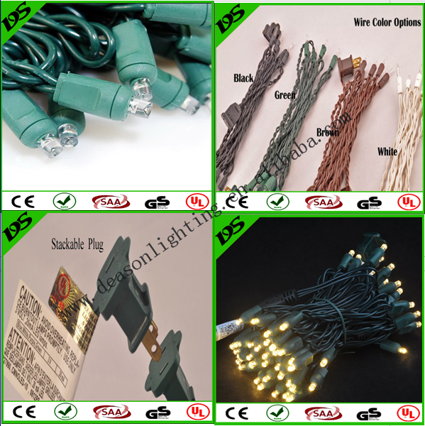 50ct Red Led 5mm Wide Angle Christmas String Lights