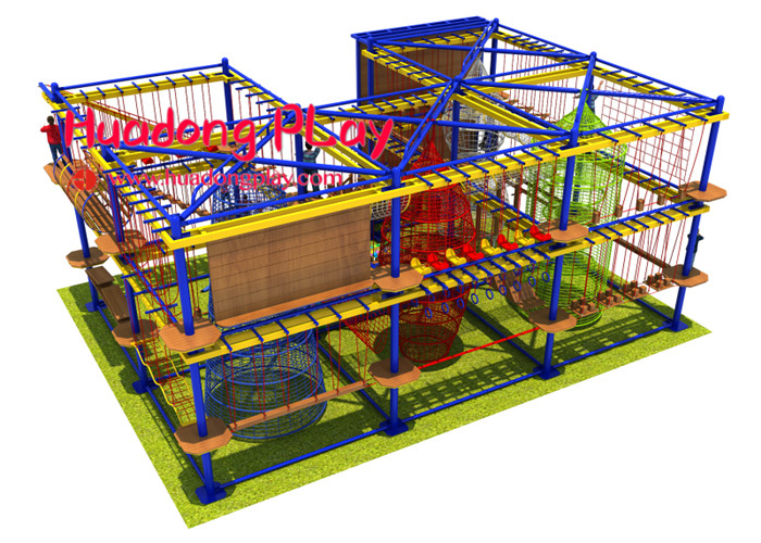 Gymnastic Indoor Adventure Playground Eco - Friendly With Climbing Board