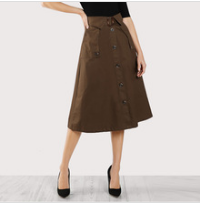 Women Clothing 2017 Midi Pleated Sparkle Skirt