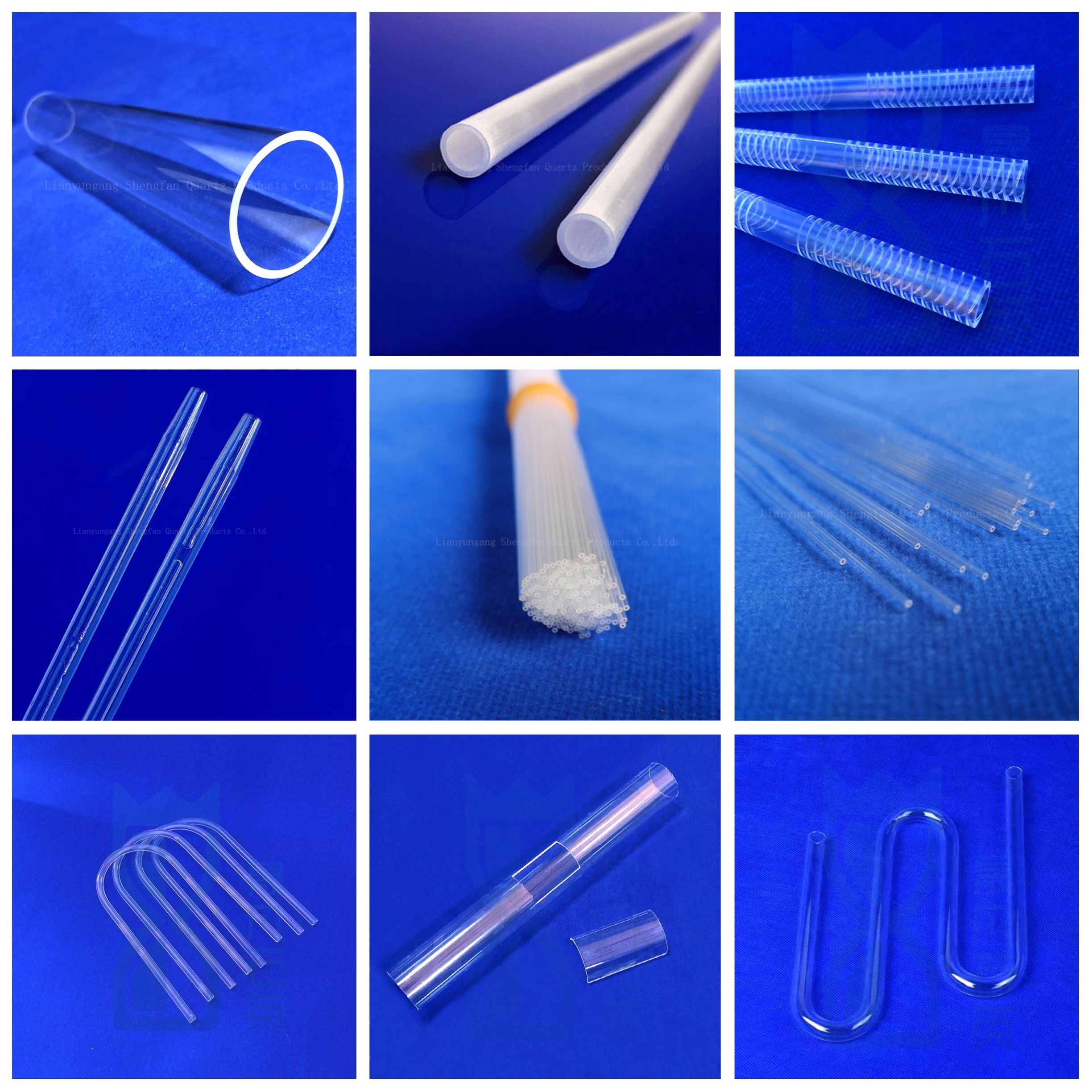 Transparent Large Diameter Clear Fused Silica Quartz Tube