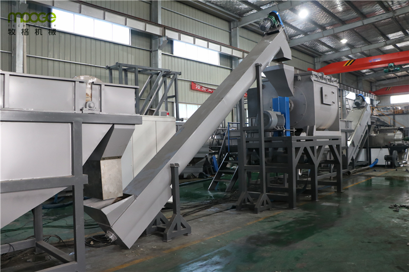 Prewasher Plastic Film Recycling Machine 3000kg/H Agricultural LDPE Washing Line