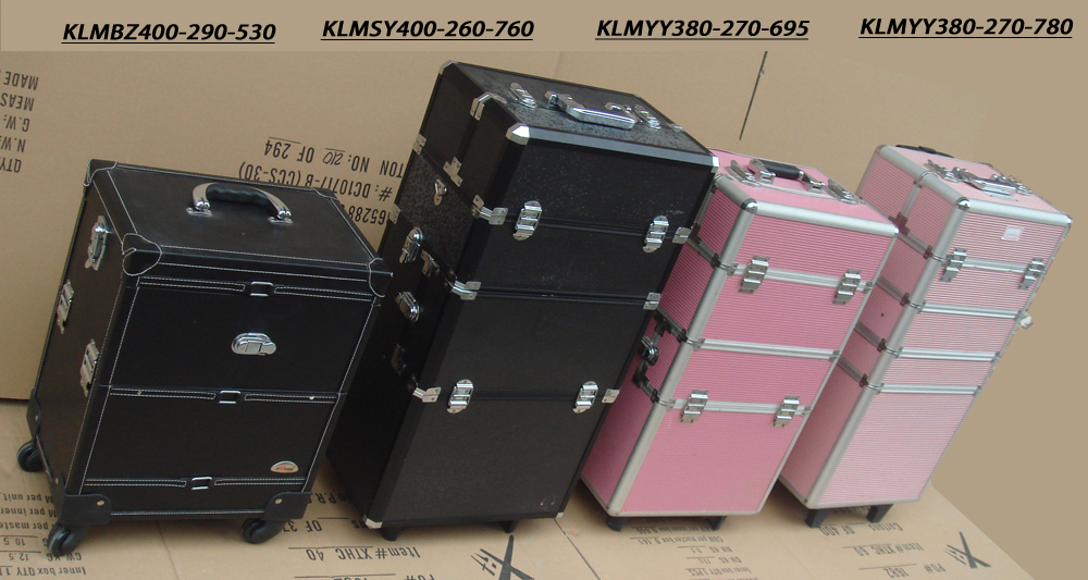 Beauty tool Kit Trolley Train Case with Detachable Drawers KLMSY400-260-760