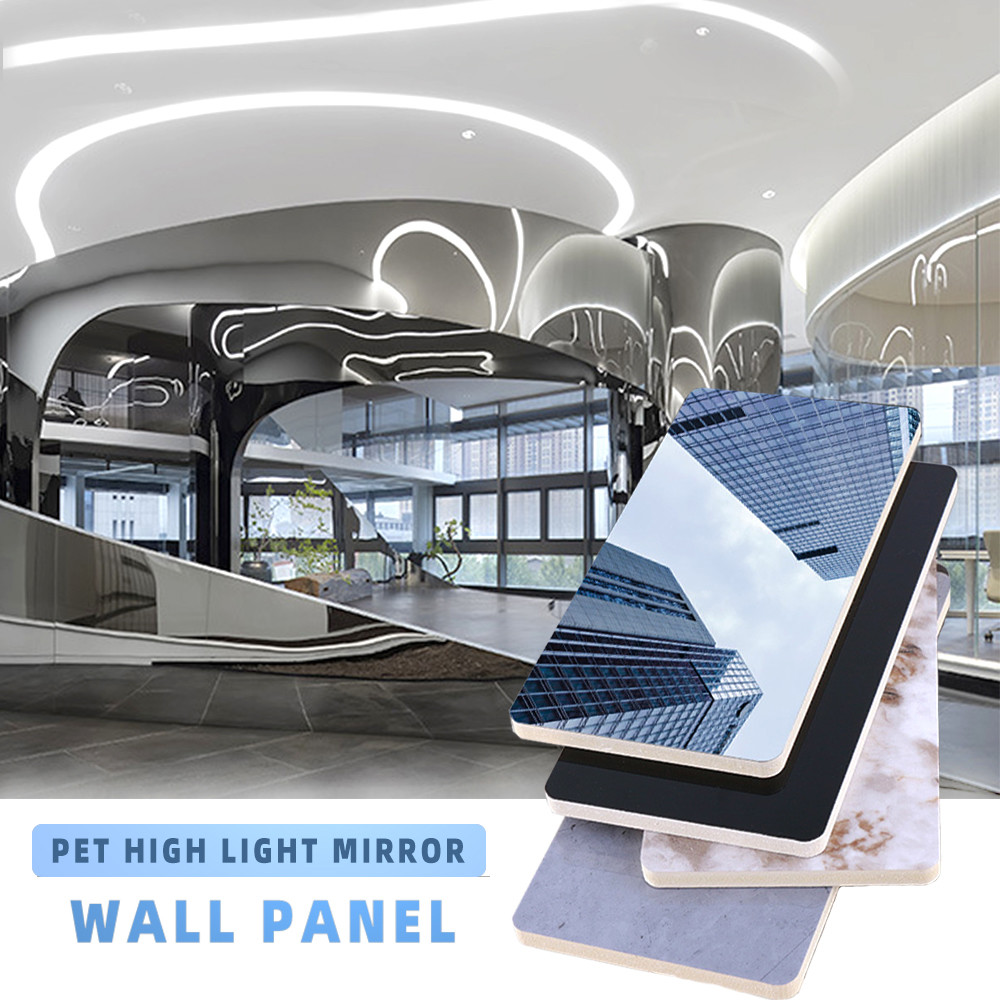 Mirror Finish Bamboo Charcoal Fiber Board Wallboard Scratch Resistant
