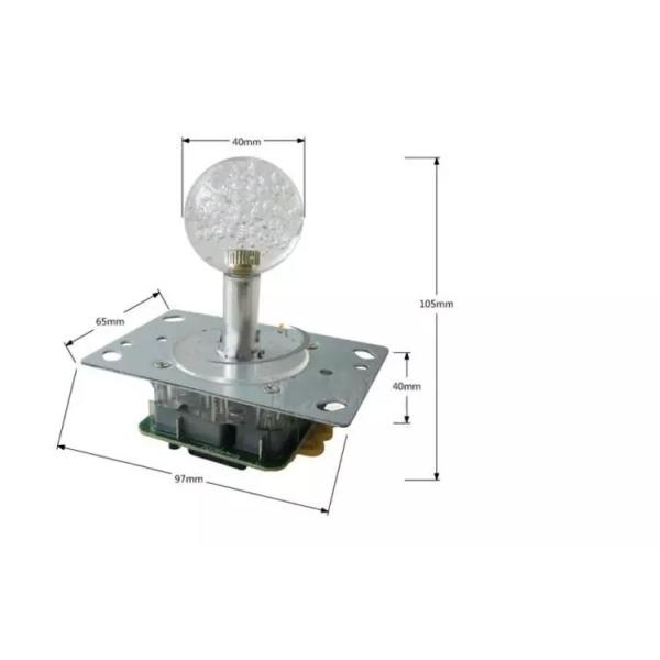 Micro Switch Way Arcade Game Machine Joystick Red / Yellow / Green Color