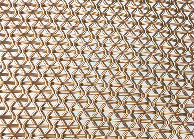 PVD Color Metal Frame Room Drivider With Steel Rigid Decorative Weave Fabric